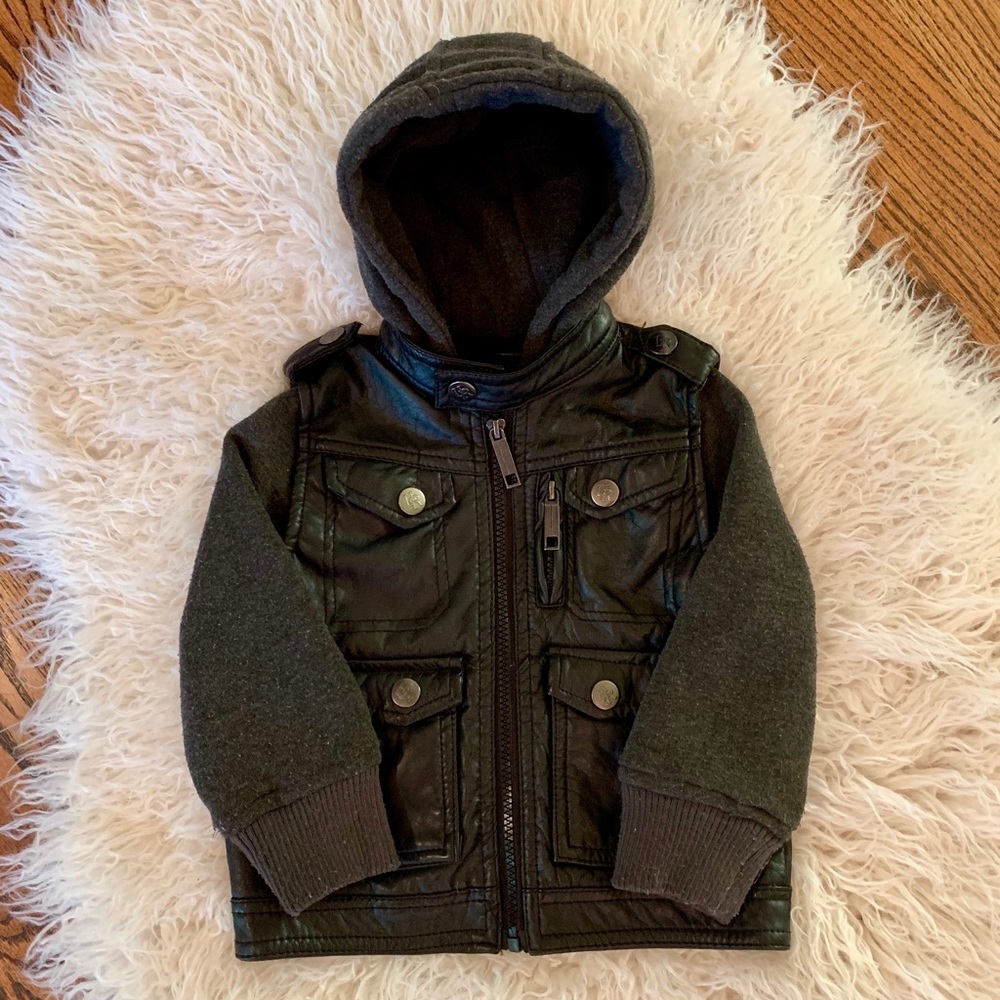 Urban Republic Sweatshirt Leather Jacket